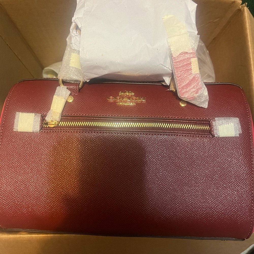 Coach Oxblood Leather Bag